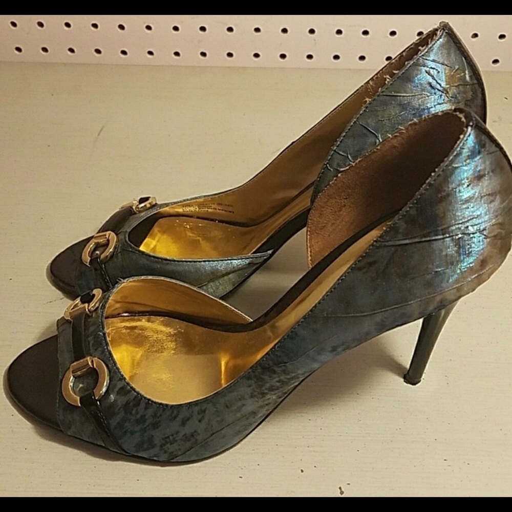Multi-Blue heels - Picture 4 of 7